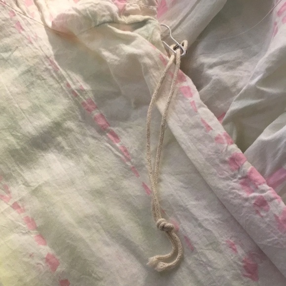 New Anthropologie Lacasa tie dye dress size large White pastel 100% cotton - Picture 8 of 9